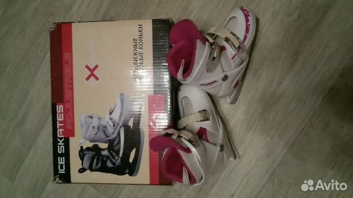 Раздвижные ледовые коньки, в хорошем состоянии, ра