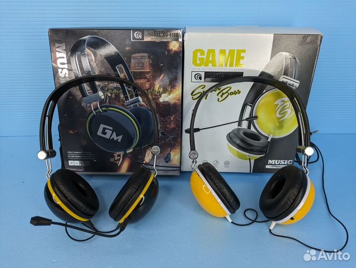 Наушники Game проводные накладные
