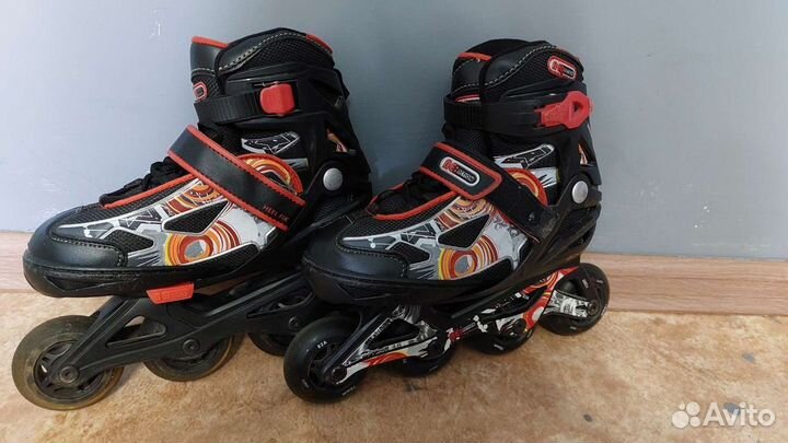 Роликовые коньки Reaction rainbow