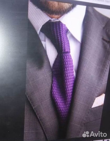 Галстук вязаный