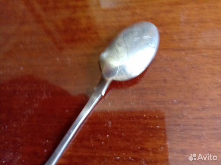 Старинная серебряная ложечка