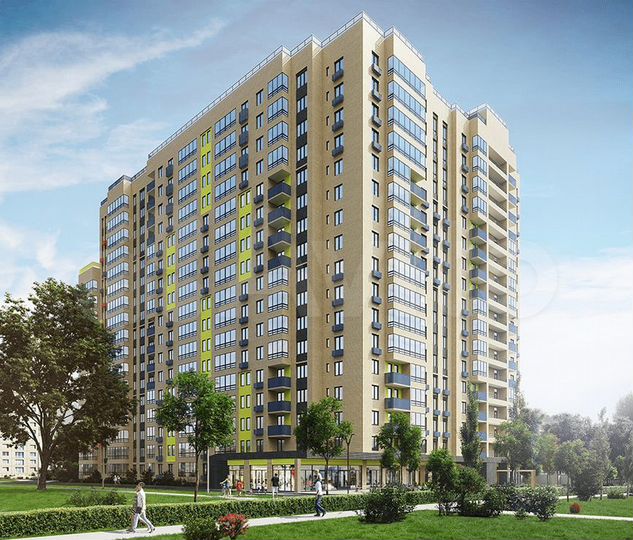 2-к. квартира, 60 м², 12/17 эт.