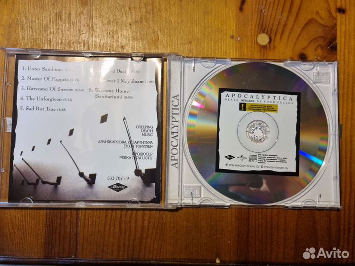Cd компакт диски Apocalyptica