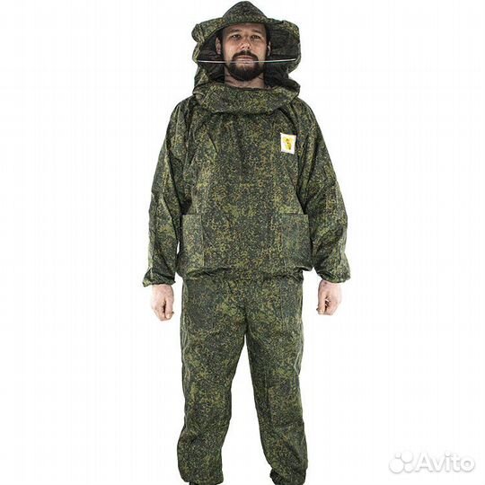 Костюм пчеловода камуфляж с сеткой (хб, без молнии