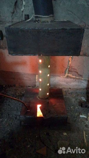 Печь на отработке с водяным контуром