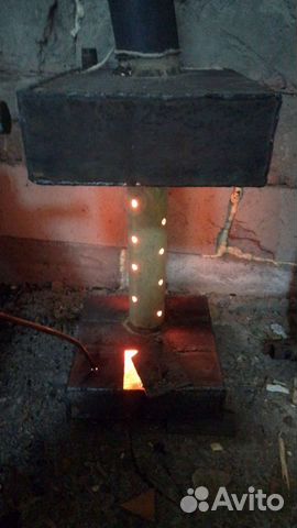 Печь на отработке с водяным контуром