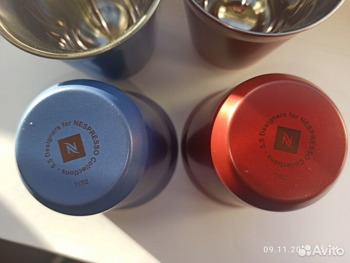 Кофейные чашки nespresso 80 мл и 50 мл