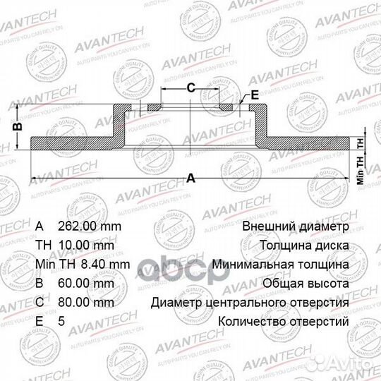 Диск тормозной mitsubishi lancer X 07- задн. br