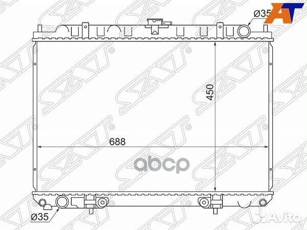 Радиатор Nissan Serena 99-05 / Bassara 99-03