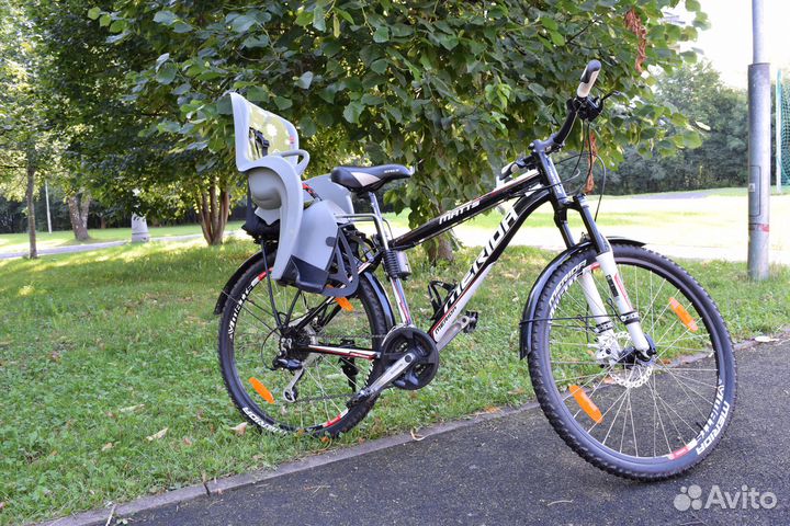 Велосипед с детским креслом на рост 155-173см