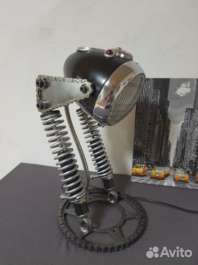 Авторская лампа. Дизельпанк