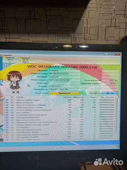 Жесткий диск 2тб