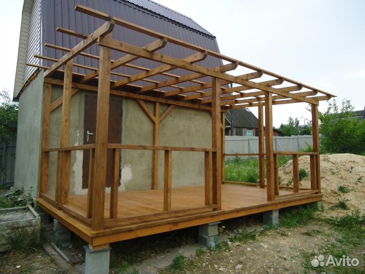 Каркас дачного дома