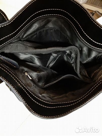 Сумка кожа чёрная женская Palama