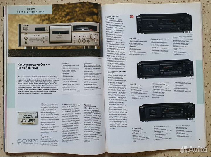 Каталог Sony 1993