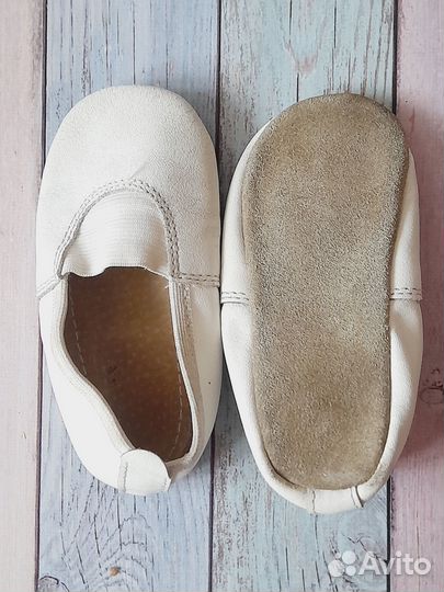 14,0см. Чешки из натур.кожи + кож.стелька, б/у