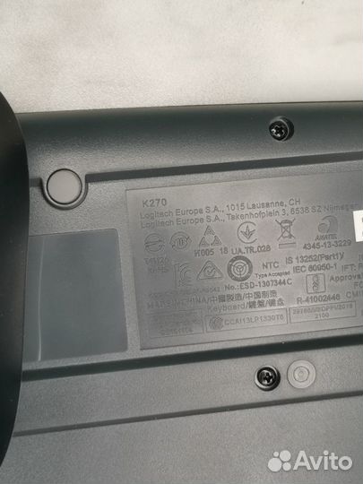 Беспроводная клавиатура и мышь Logitech MK270 Eng