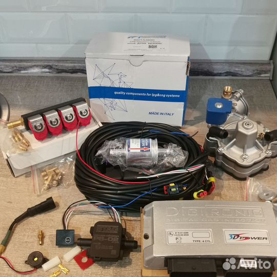 Комплект гбо 4 цил. Новое без балона