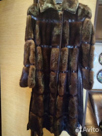 Норковое пальто 46