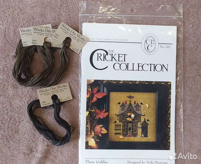 Схема Cricket Collection и часть ниток (новые)