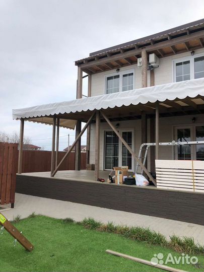 Тенты для навесов и беседок