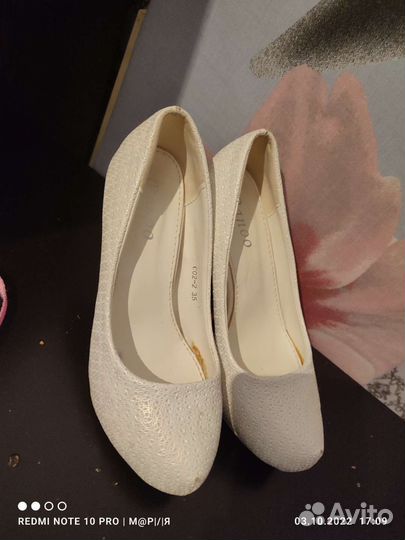 Свадебные туфли 35 размера