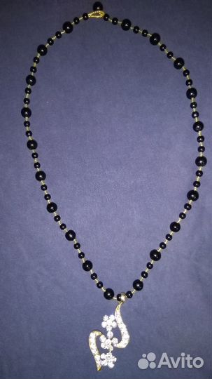 Бусы Ожерелье стразы бусины бисер