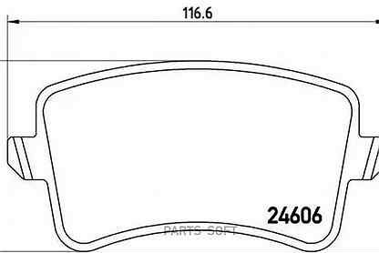 Brembo P85099 Колодки тормозные audi A4/A5/Q5 07