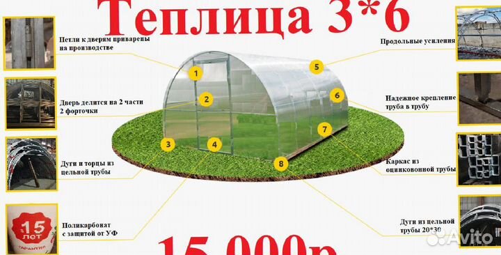 Теплицы 3 на 4