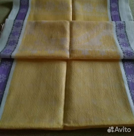 Полотенца времён СССР: лён - жаккард, вафельные