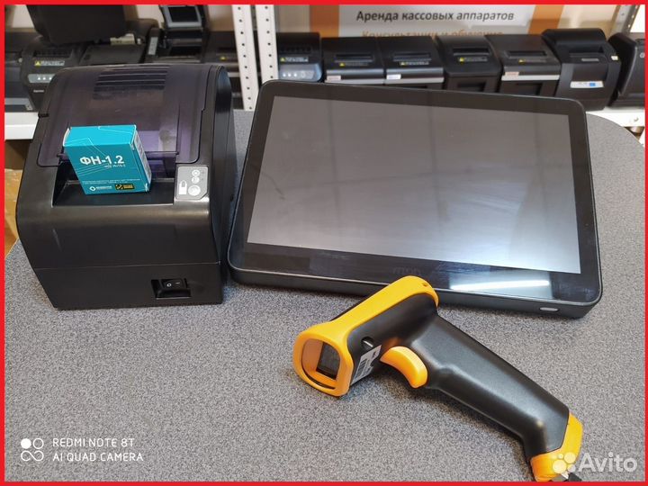 Терминал POS+принтер чеков+онлайн касса Атол 30