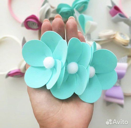 Повязка из фоамирана на голову для девочек