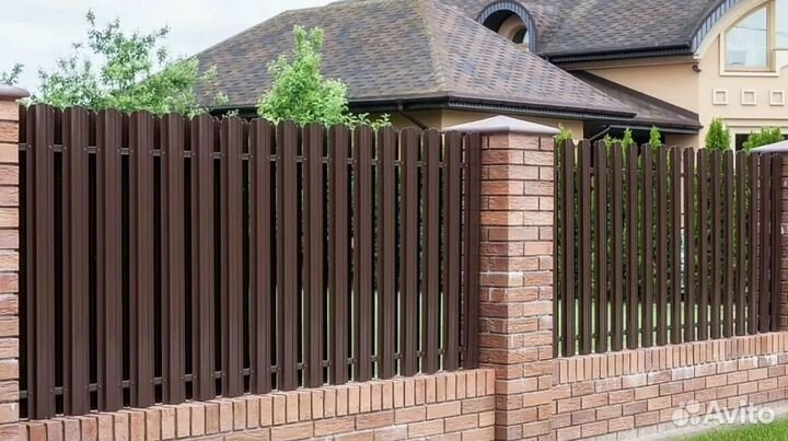 Забор металлический под ключ быстро