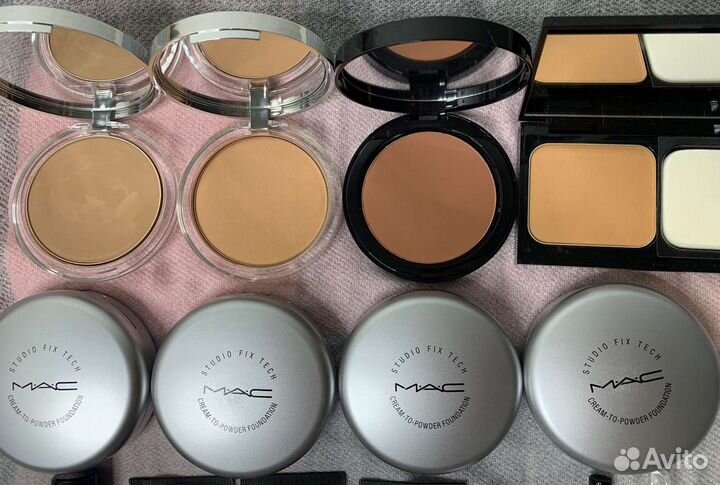 Пудра clinique, крем- пудра MAC, тон Bobbi Brown