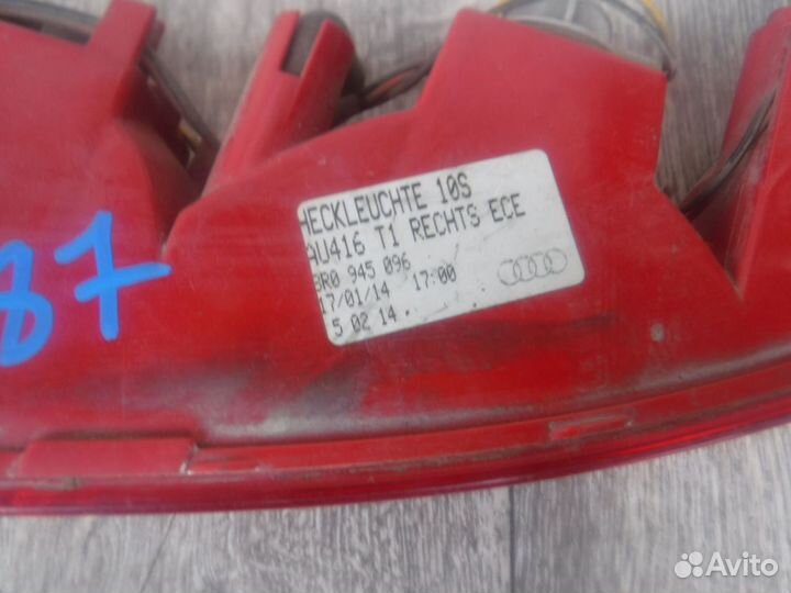 Фонарь правый нижний №187 audi Q5 2014