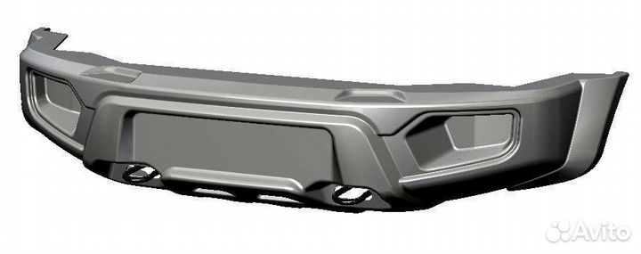 Силовой бампер перед.UAZ легкий,без оптики,покраск