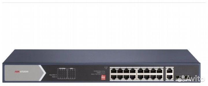 Коммутатор Hikvision DS-3E0520HP-E 18G 2SFP 12PoE