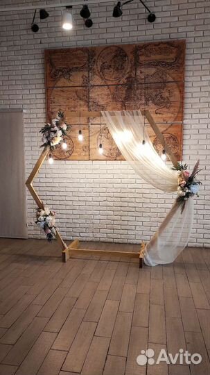 Аренда декора на свадьбу и праздник, фотозона