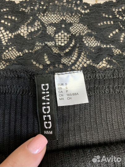 Топ с длинным рукавом hm