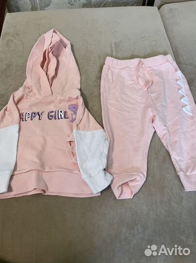 Одежда для девочки 6-12 мес Пакетом