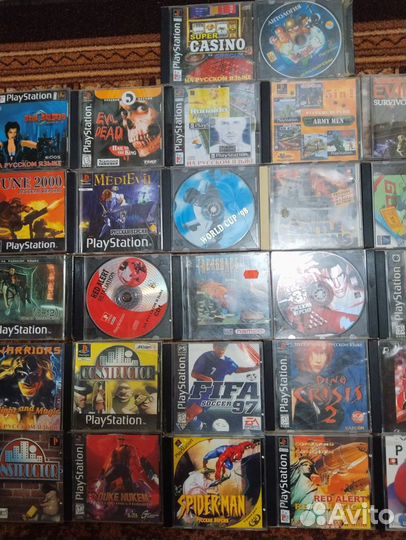 Диски на sony playstation 1 - 42шт