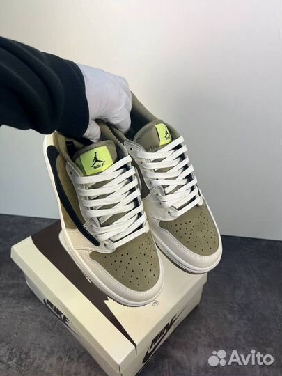 Кроссовки Travis Scott x Air Jordan 1 Low Golf Neu