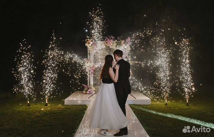 Пиро вертушка, холодные фонтаны