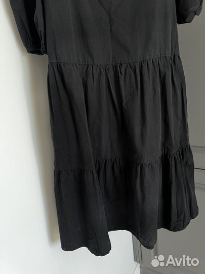 Черное платье мини