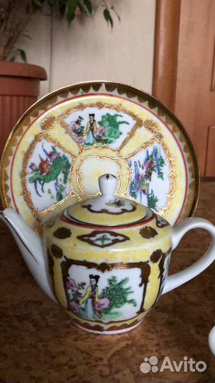 Чайный сервиз, фарфор, Китай времён СССР