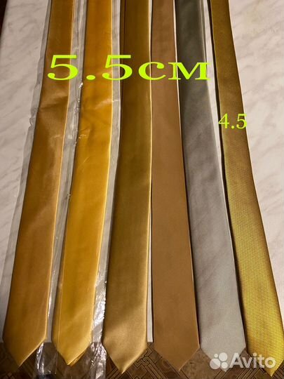 Галстуки узкие белые тёмные свадебные