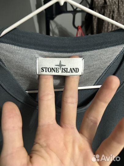 Лонгслив Stone island оригинал glow badge