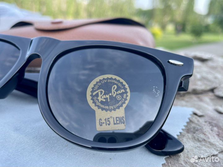 Очки Ray Ban Highstreet зеркальные классика черные