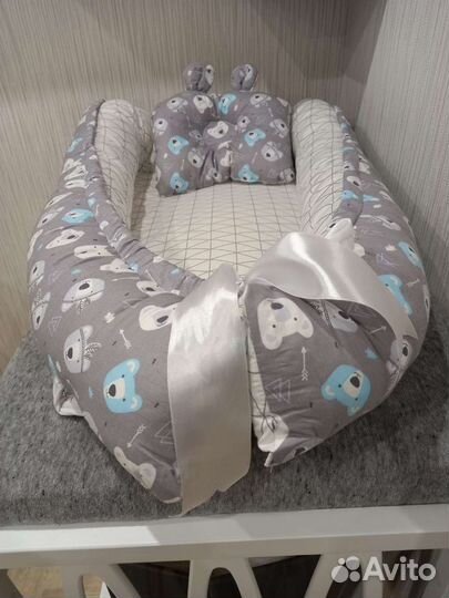 Подушка-позиционер, кокон для новорожденных