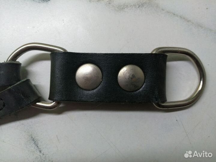 Сворка кожаная для двух собак